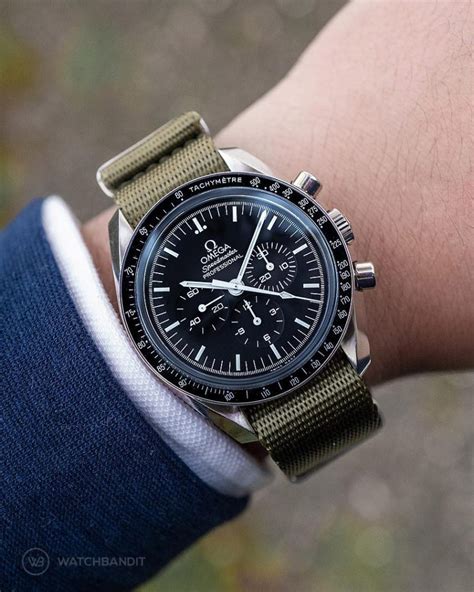 omega nato strap speedmaster|omega speedmaster strap size.